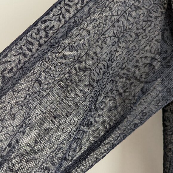 Vintage Whimsygoth Y2K lace sheer blouse - Picture 5 of 8